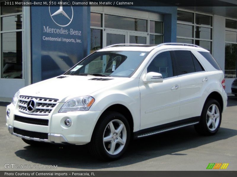 Diamond White Metallic / Cashmere 2011 Mercedes-Benz ML 550 4Matic