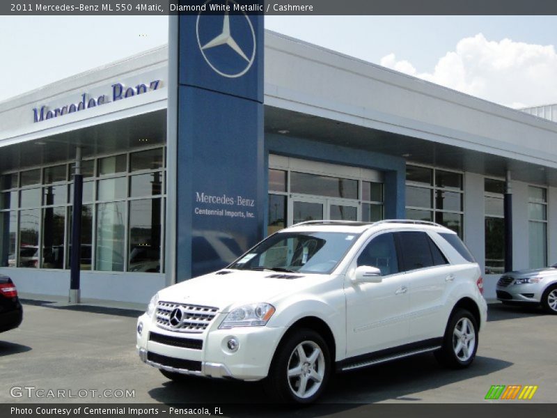Diamond White Metallic / Cashmere 2011 Mercedes-Benz ML 550 4Matic