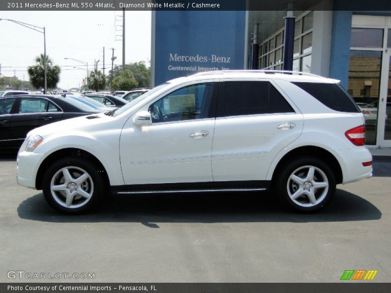 Diamond White Metallic / Cashmere 2011 Mercedes-Benz ML 550 4Matic