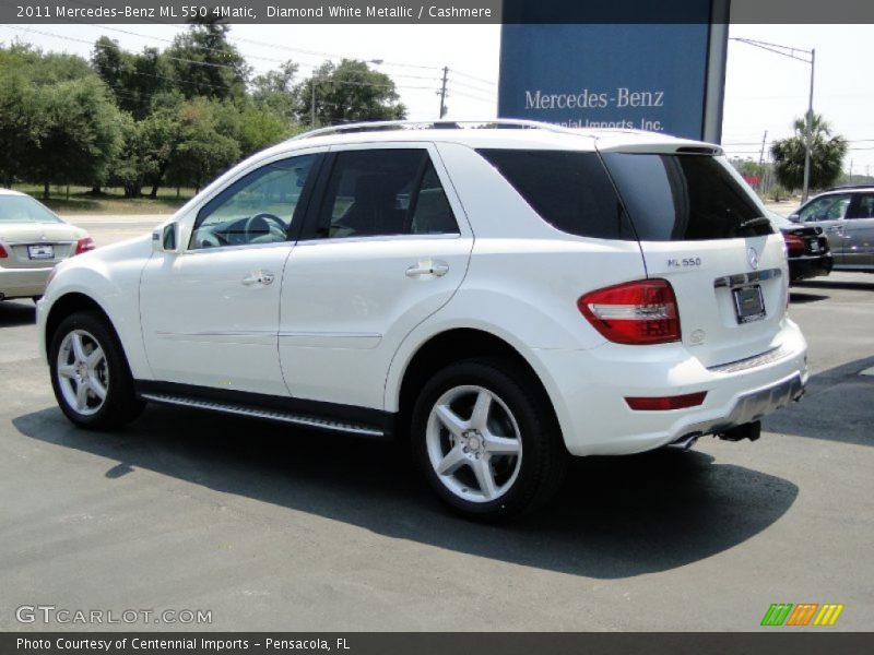 Diamond White Metallic / Cashmere 2011 Mercedes-Benz ML 550 4Matic