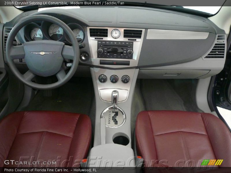 Modern Blue Pearl / Saddle/Tan 2008 Chrysler Sebring LX Convertible