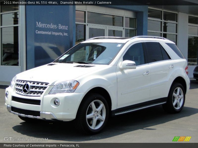 Diamond White Metallic / Cashmere 2011 Mercedes-Benz ML 550 4Matic
