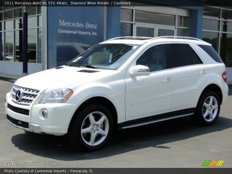 Diamond White Metallic / Cashmere 2011 Mercedes-Benz ML 550 4Matic