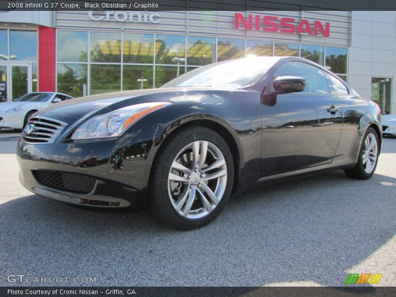 Black Obsidian / Graphite 2008 Infiniti G 37 Coupe