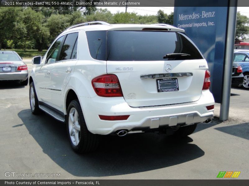 Diamond White Metallic / Cashmere 2011 Mercedes-Benz ML 550 4Matic