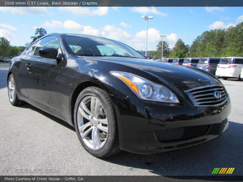Black Obsidian / Graphite 2008 Infiniti G 37 Coupe