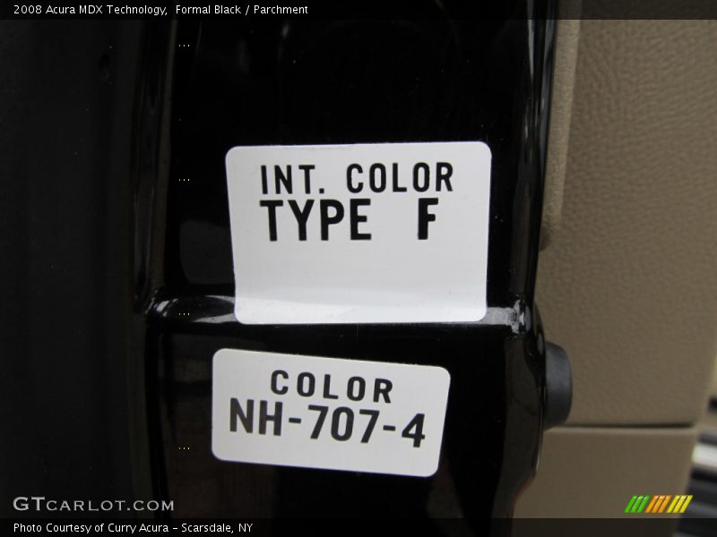 Formal Black / Parchment 2008 Acura MDX Technology