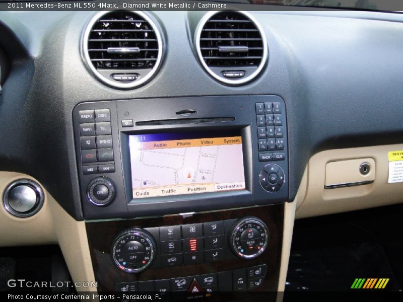 Diamond White Metallic / Cashmere 2011 Mercedes-Benz ML 550 4Matic