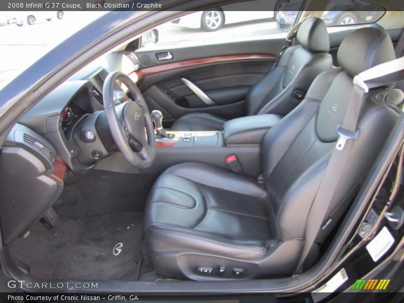 Black Obsidian / Graphite 2008 Infiniti G 37 Coupe