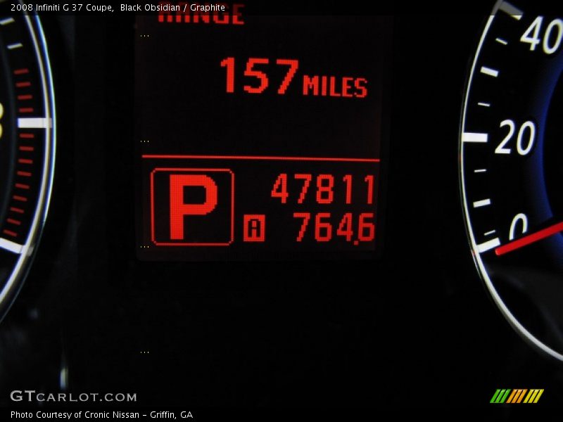 Black Obsidian / Graphite 2008 Infiniti G 37 Coupe