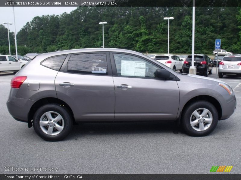 Gotham Gray / Black 2010 Nissan Rogue S 360 Value Package