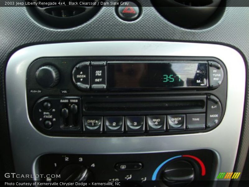 Black Clearcoat / Dark Slate Gray 2003 Jeep Liberty Renegade 4x4