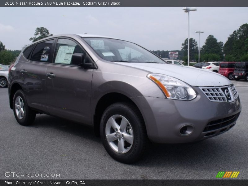 Gotham Gray / Black 2010 Nissan Rogue S 360 Value Package
