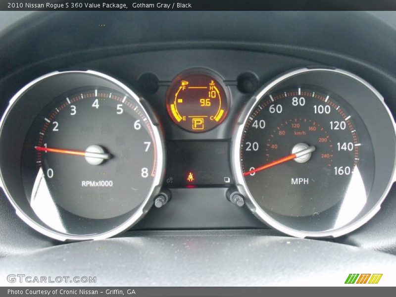 Gotham Gray / Black 2010 Nissan Rogue S 360 Value Package