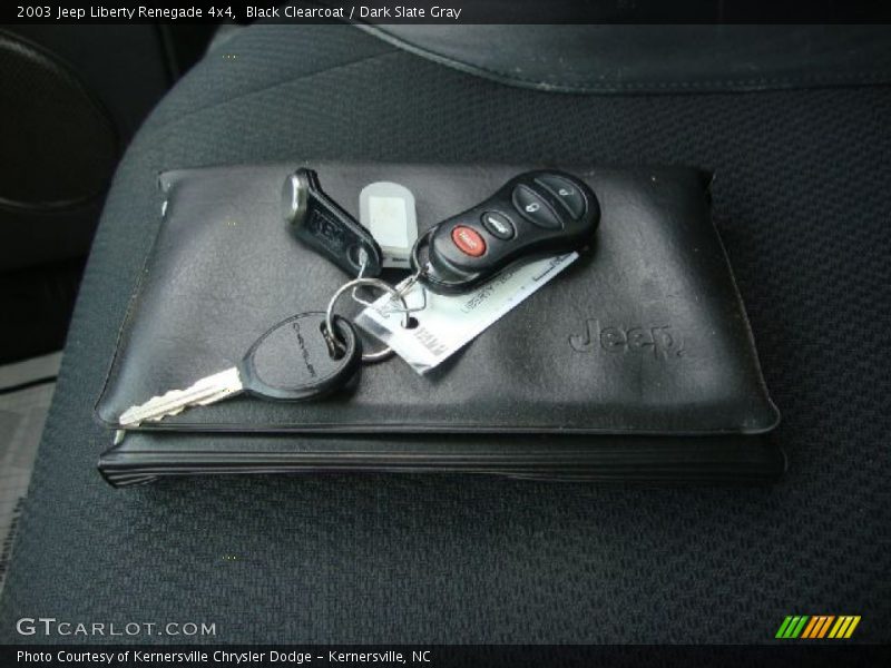 Black Clearcoat / Dark Slate Gray 2003 Jeep Liberty Renegade 4x4