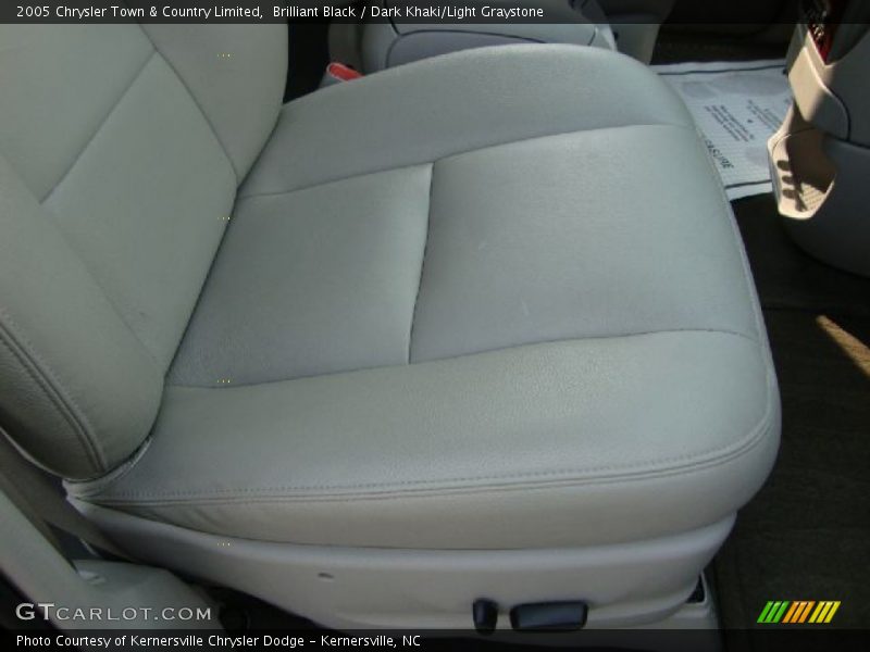 Brilliant Black / Dark Khaki/Light Graystone 2005 Chrysler Town & Country Limited