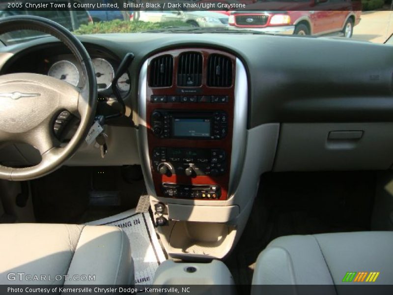Brilliant Black / Dark Khaki/Light Graystone 2005 Chrysler Town & Country Limited