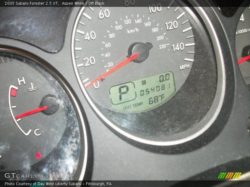 Aspen White / Off Black 2005 Subaru Forester 2.5 XT