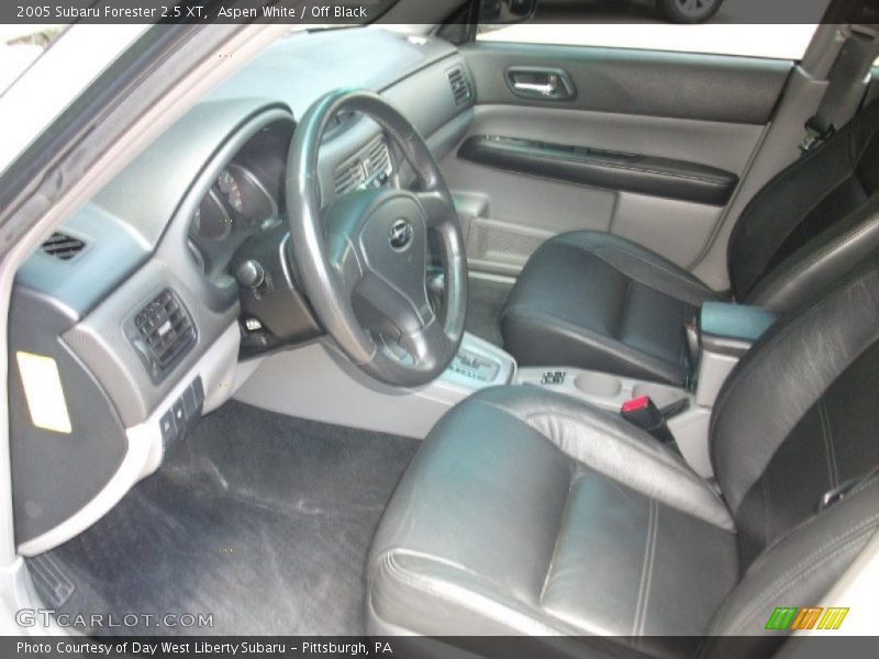 Aspen White / Off Black 2005 Subaru Forester 2.5 XT