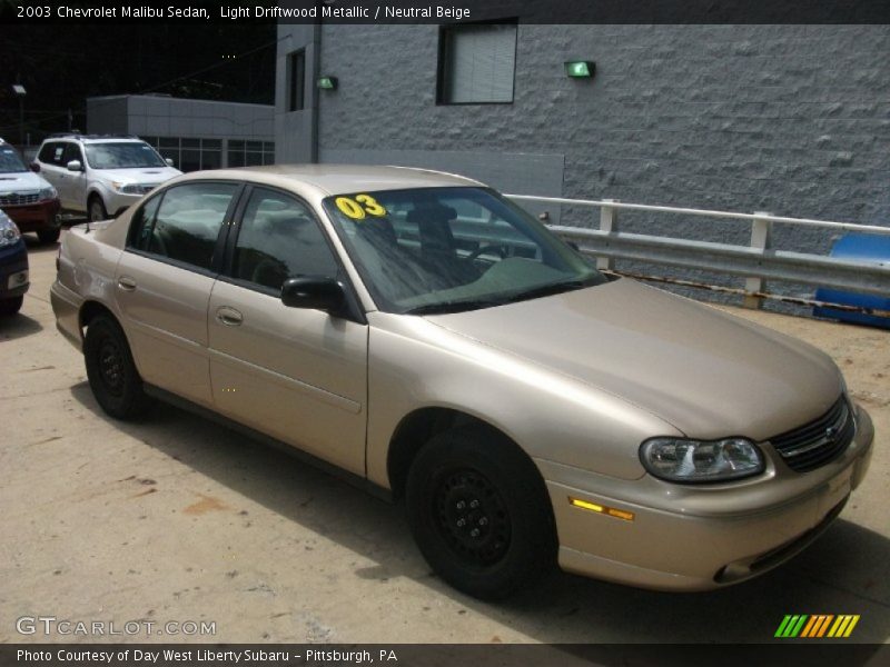 Light Driftwood Metallic / Neutral Beige 2003 Chevrolet Malibu Sedan