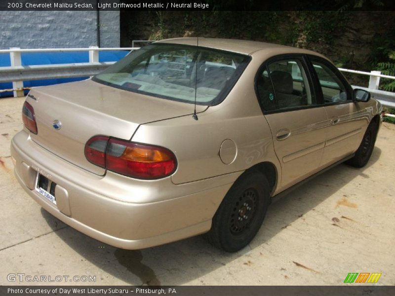Light Driftwood Metallic / Neutral Beige 2003 Chevrolet Malibu Sedan