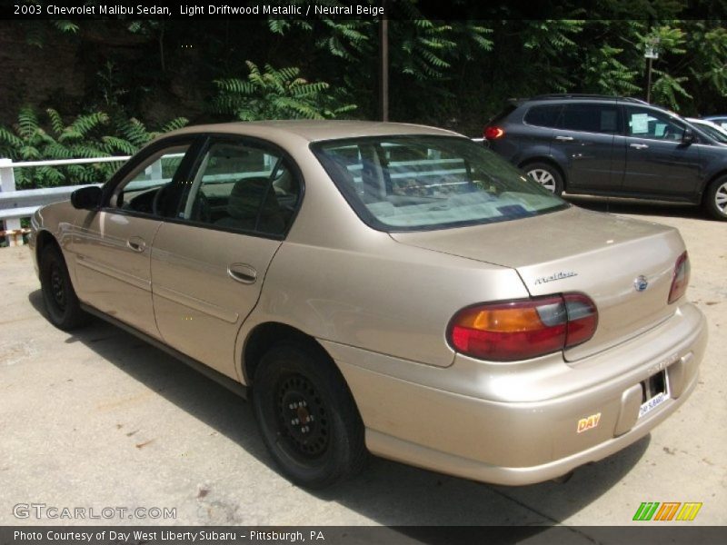 Light Driftwood Metallic / Neutral Beige 2003 Chevrolet Malibu Sedan