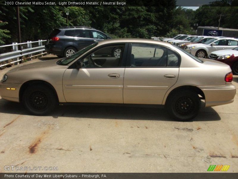Light Driftwood Metallic / Neutral Beige 2003 Chevrolet Malibu Sedan