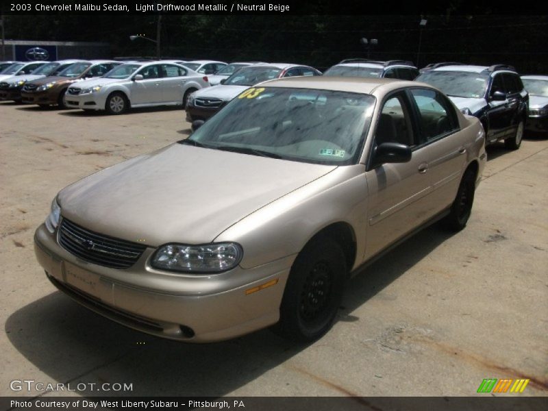 Light Driftwood Metallic / Neutral Beige 2003 Chevrolet Malibu Sedan