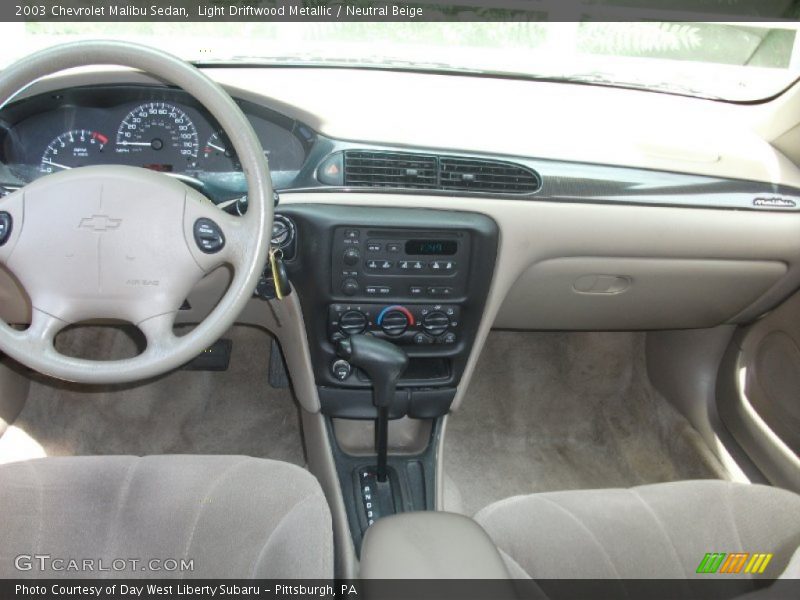 Light Driftwood Metallic / Neutral Beige 2003 Chevrolet Malibu Sedan