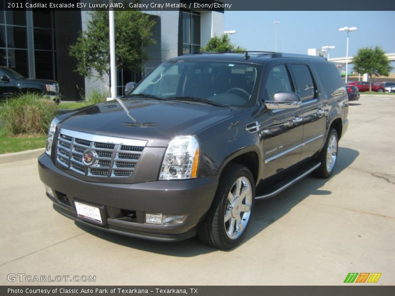 Galaxy Gray Metallic / Ebony/Ebony 2011 Cadillac Escalade ESV Luxury AWD