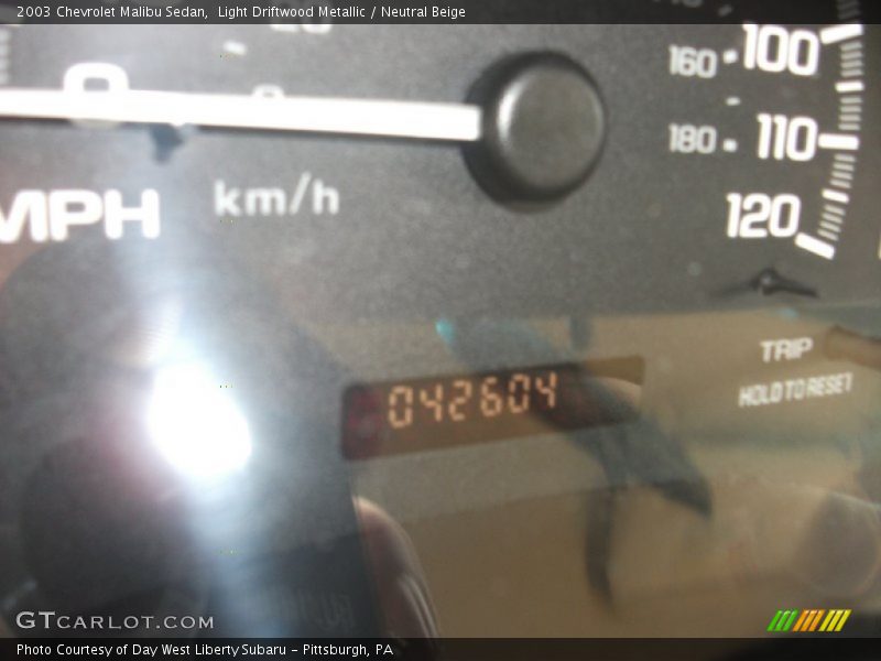 Light Driftwood Metallic / Neutral Beige 2003 Chevrolet Malibu Sedan