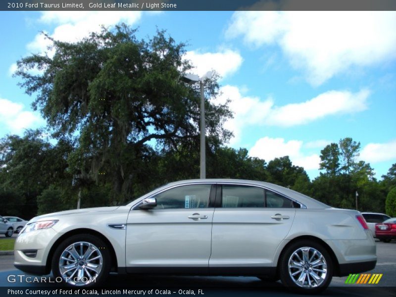 Gold Leaf Metallic / Light Stone 2010 Ford Taurus Limited