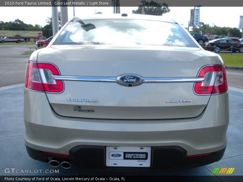 Gold Leaf Metallic / Light Stone 2010 Ford Taurus Limited