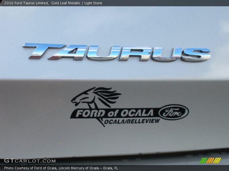 Gold Leaf Metallic / Light Stone 2010 Ford Taurus Limited