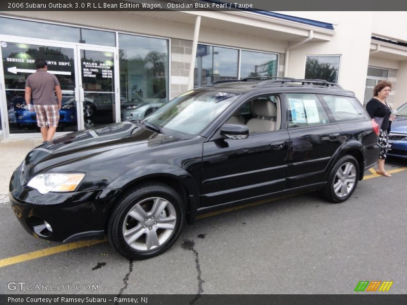 Obsidian Black Pearl / Taupe 2006 Subaru Outback 3.0 R L.L.Bean Edition Wagon