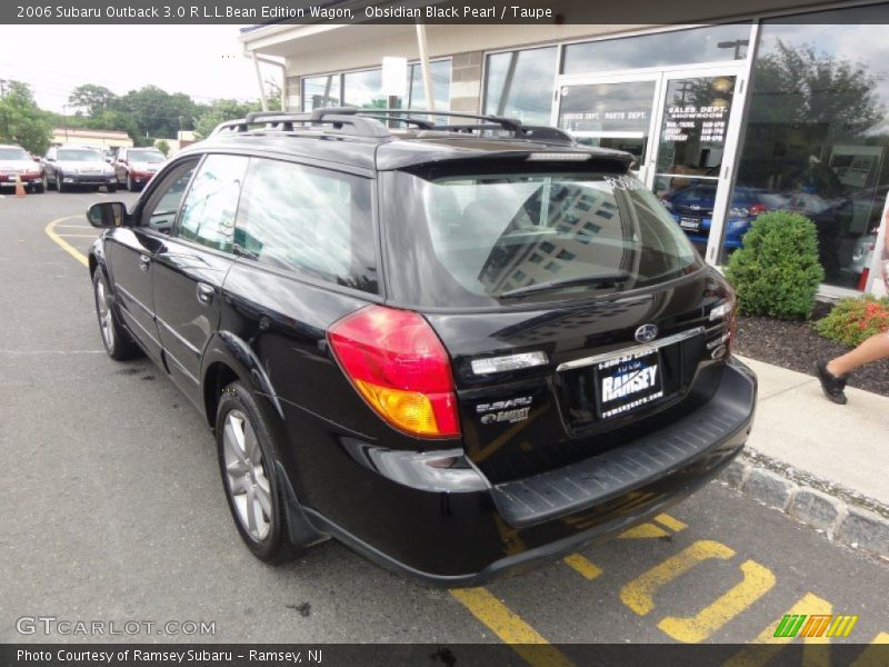 Obsidian Black Pearl / Taupe 2006 Subaru Outback 3.0 R L.L.Bean Edition Wagon