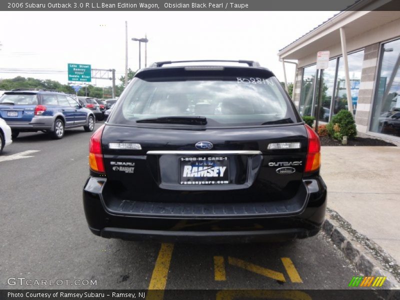 Obsidian Black Pearl / Taupe 2006 Subaru Outback 3.0 R L.L.Bean Edition Wagon