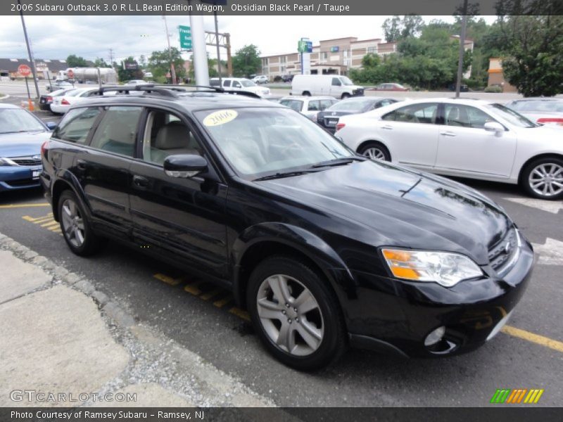 Obsidian Black Pearl / Taupe 2006 Subaru Outback 3.0 R L.L.Bean Edition Wagon