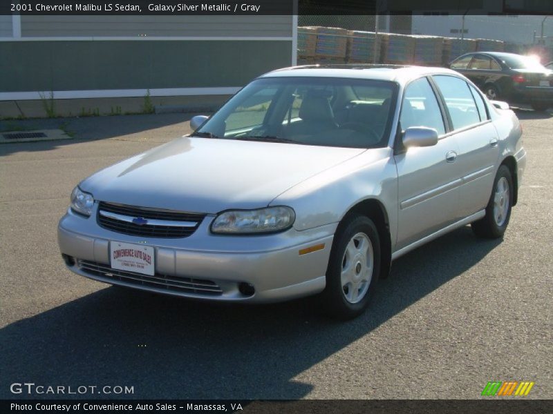 Galaxy Silver Metallic / Gray 2001 Chevrolet Malibu LS Sedan