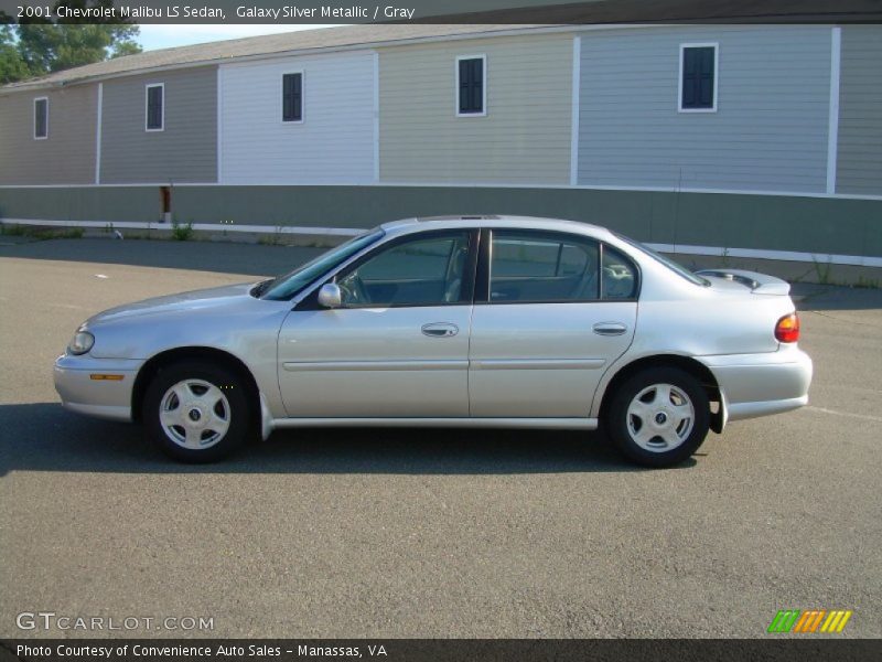 Galaxy Silver Metallic / Gray 2001 Chevrolet Malibu LS Sedan