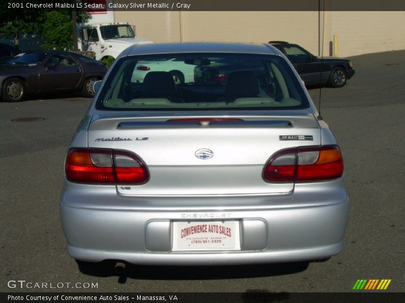 Galaxy Silver Metallic / Gray 2001 Chevrolet Malibu LS Sedan