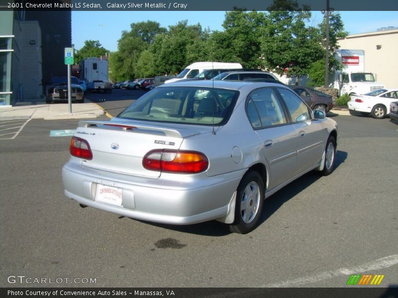Galaxy Silver Metallic / Gray 2001 Chevrolet Malibu LS Sedan