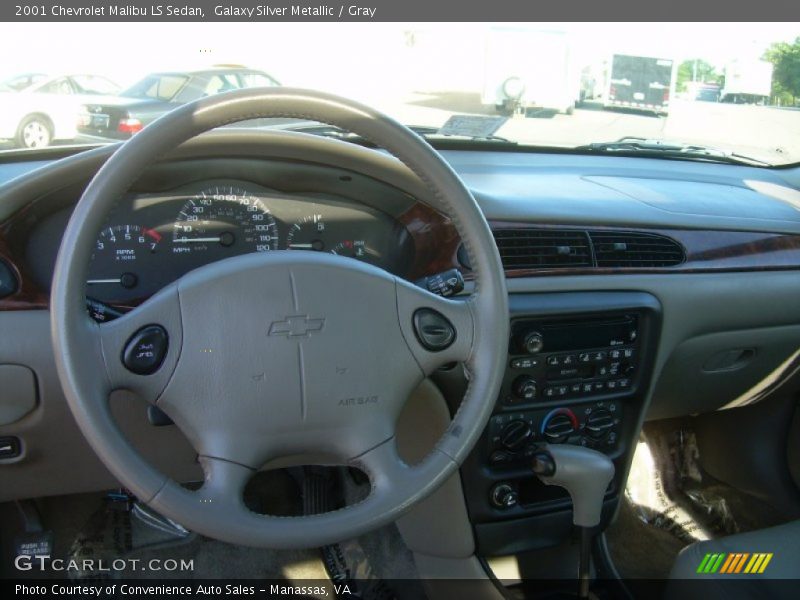 Galaxy Silver Metallic / Gray 2001 Chevrolet Malibu LS Sedan