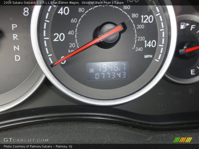 Obsidian Black Pearl / Taupe 2006 Subaru Outback 3.0 R L.L.Bean Edition Wagon