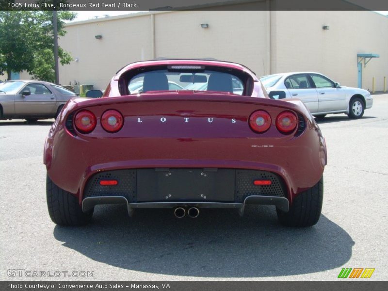 Bordeaux Red Pearl / Black 2005 Lotus Elise