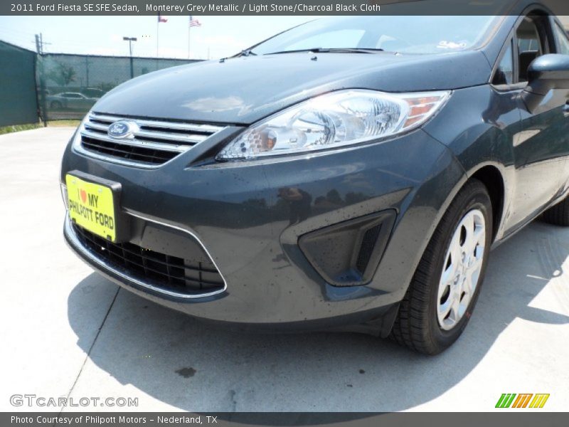 Monterey Grey Metallic / Light Stone/Charcoal Black Cloth 2011 Ford Fiesta SE SFE Sedan