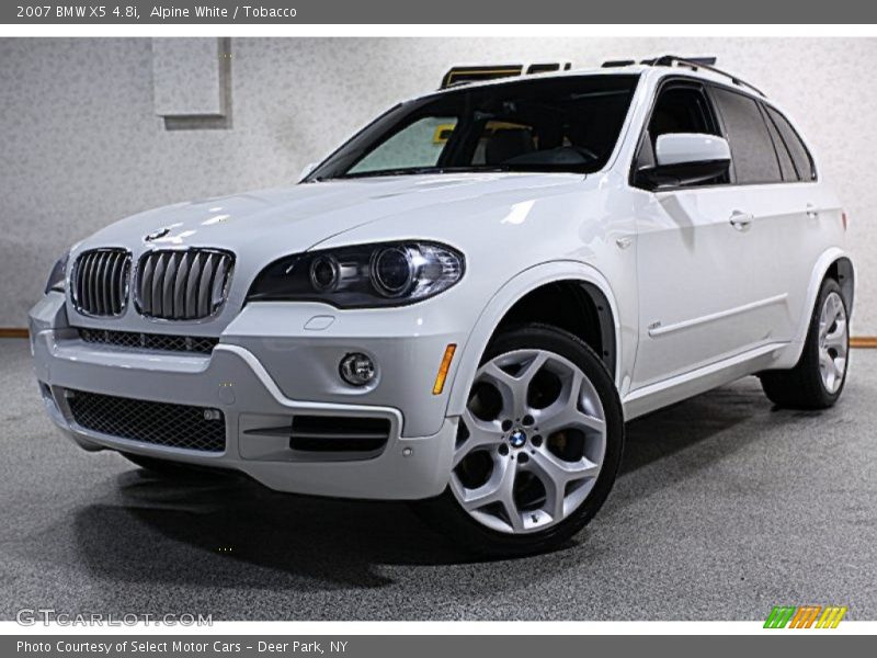 Alpine White / Tobacco 2007 BMW X5 4.8i