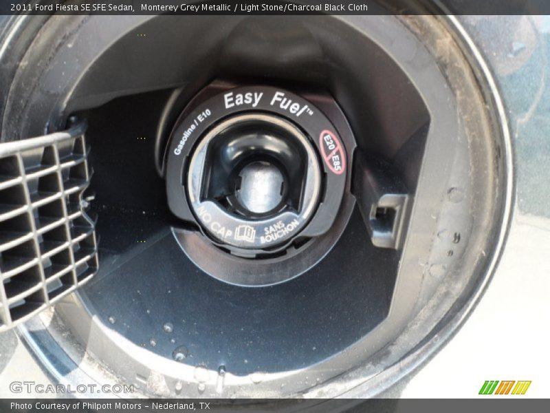 Monterey Grey Metallic / Light Stone/Charcoal Black Cloth 2011 Ford Fiesta SE SFE Sedan