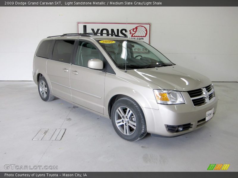 Light Sandstone Metallic / Medium Slate Gray/Light Shale 2009 Dodge Grand Caravan SXT