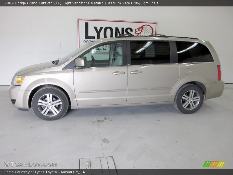 Light Sandstone Metallic / Medium Slate Gray/Light Shale 2009 Dodge Grand Caravan SXT